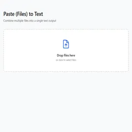 File Paster Paste (Files) to Text - Combine Multiple Files